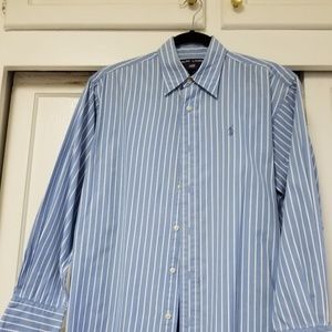 Ralph Lauren Polo Sport blue/white L/S size 10